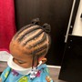 Kid's Braids with weave