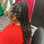 Half feed-in braids/Partial Weave