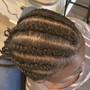 Scalp Braids w/ hair