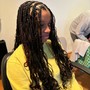 Medium knotless/ box braids