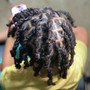 Kid's loc retwist