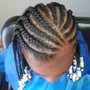 Kid's Feed in French Braids