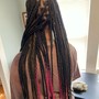 Boho Knotless Box Braids, Cornrows - Large