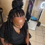 Half Ponytail with sew in back