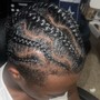 2 Feed in Braids with design