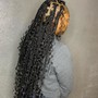 Cornrows small (butt length +$20) (straight back) w/knotless