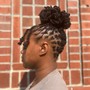 Retwist into updo