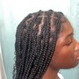 Box Braids touch up ( edges) 2row)