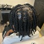 Adult Retwist Only (Full Head/Low Temp Fade)