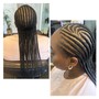 1 layer feed in Braids