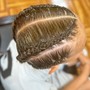 Basic braids on natural hair