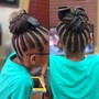 Partial takedown kids braids