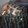 Passion Twist with curls  meduim waist length