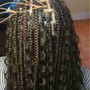 Meduim Box Braids (midback)