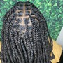 Small goddess knotless bob box braids