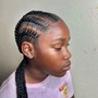 Small Feed-in Ponytail