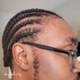 Men’s Cornrows (10-12 braids)