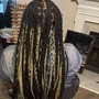 Medium Island Twist/ knotless with bohemian hair