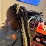 Medium Island Twist/ knotless with bohemian hair