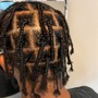 Loc Half up/half down quick weave