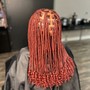 Large Boho Knotless Braids, Mid-Back