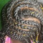 2 Feed in Braids with design