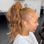 Braided Sleek ponytail