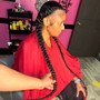 Large Knotless Braids