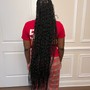 Fulani Braids with curls (PASS THE BUTT)