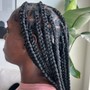 Small Knotless boho braids