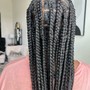 Small Knotless boho braids