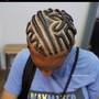 Cornrows with weave