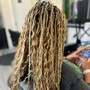 BOHO Braids Medium size knotless box braids with in between water wave