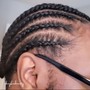 Half Feed-In Braids/ Half Quick Weave