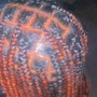 Meduim knotless Braids midback