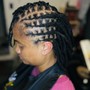 Kid's Cornrow Style with Weave Extensions [Ages 3-13]