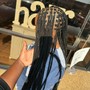 Boho box braids with MK