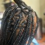 Medium boho Knotless Box Braids