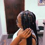 Small medium knotless plaits