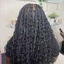 Black Small Knotless Braids