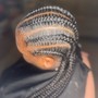 Butterfly stitch braids