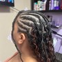 Médium knotless braids