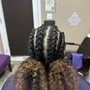 Smedium knotless braids