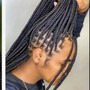 Medium knotless Braids