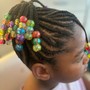 Kid’s half Fulani/Tribal box braids