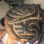 Kid's medium knotless braids