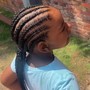 6-8 Straight back braids