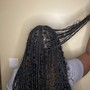 Half lemonade braids half knotless