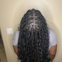 Natural medium box braids