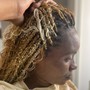 Feed-in braids with knotless